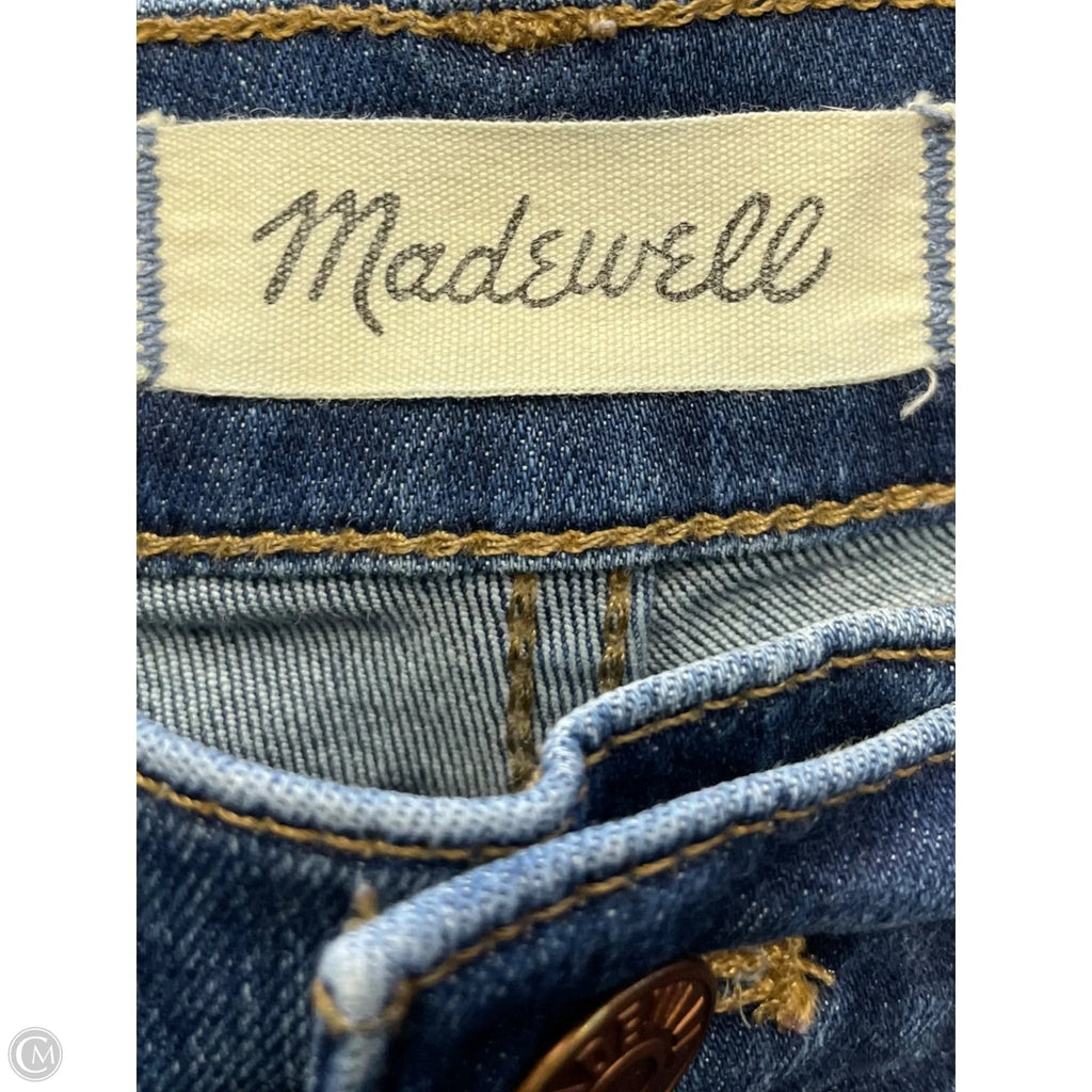 Jeans Cropped By Madewell In Blue Denim, Size: 12