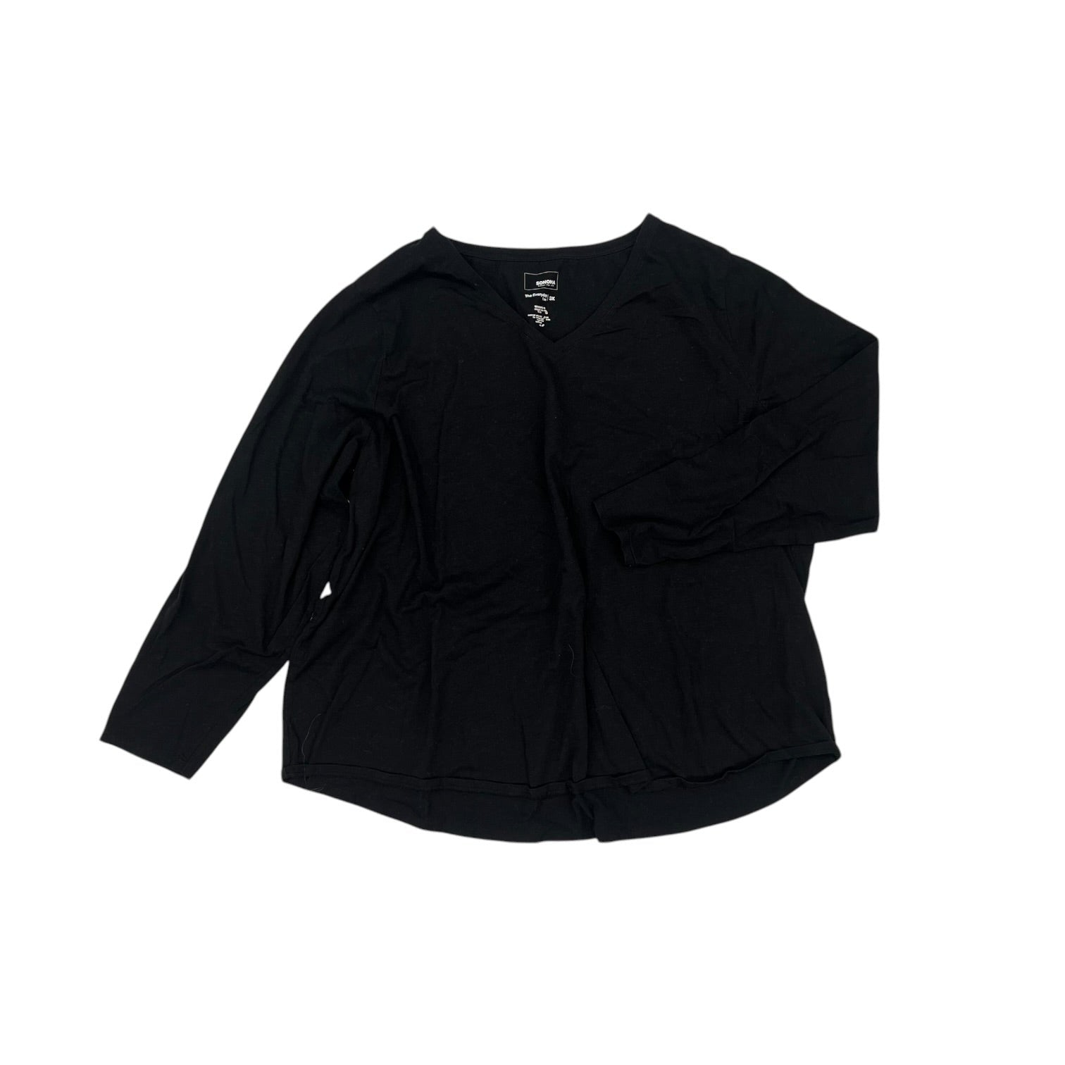 Top Ls By Sonoma In Black, Size:3X