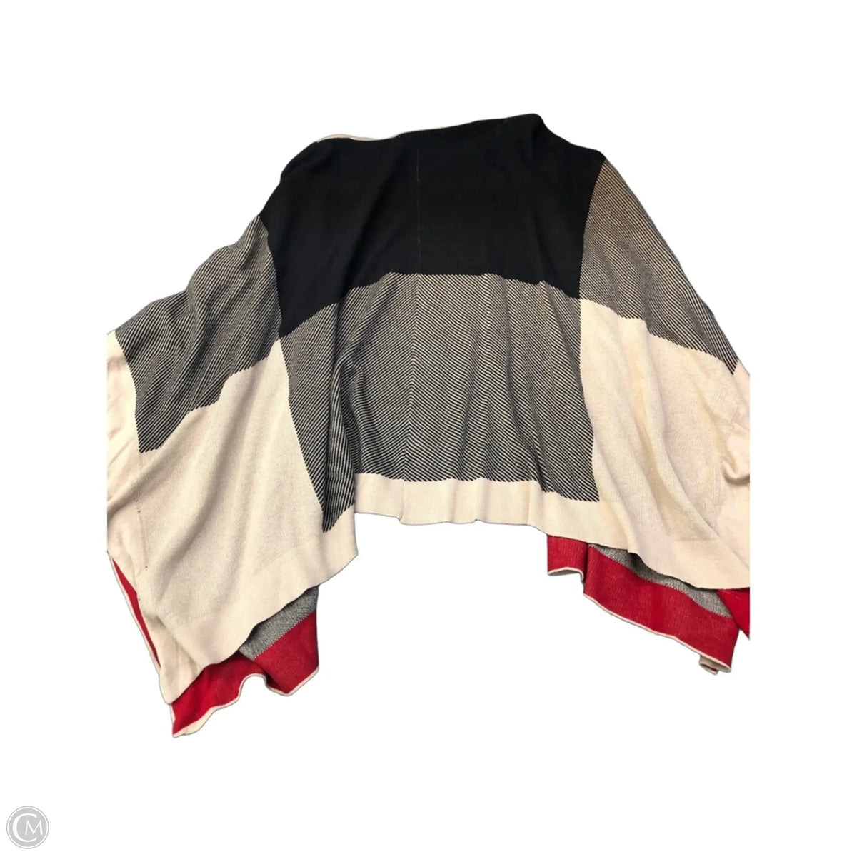 Shawl By Dana Buchman In Blue & Cream, Size: L