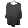 Silk Top Long Sleeve By Nenah In Grey, Size: S