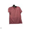 Athletic Top Short Sleeve By Nike Apparel In Red, Size: M
