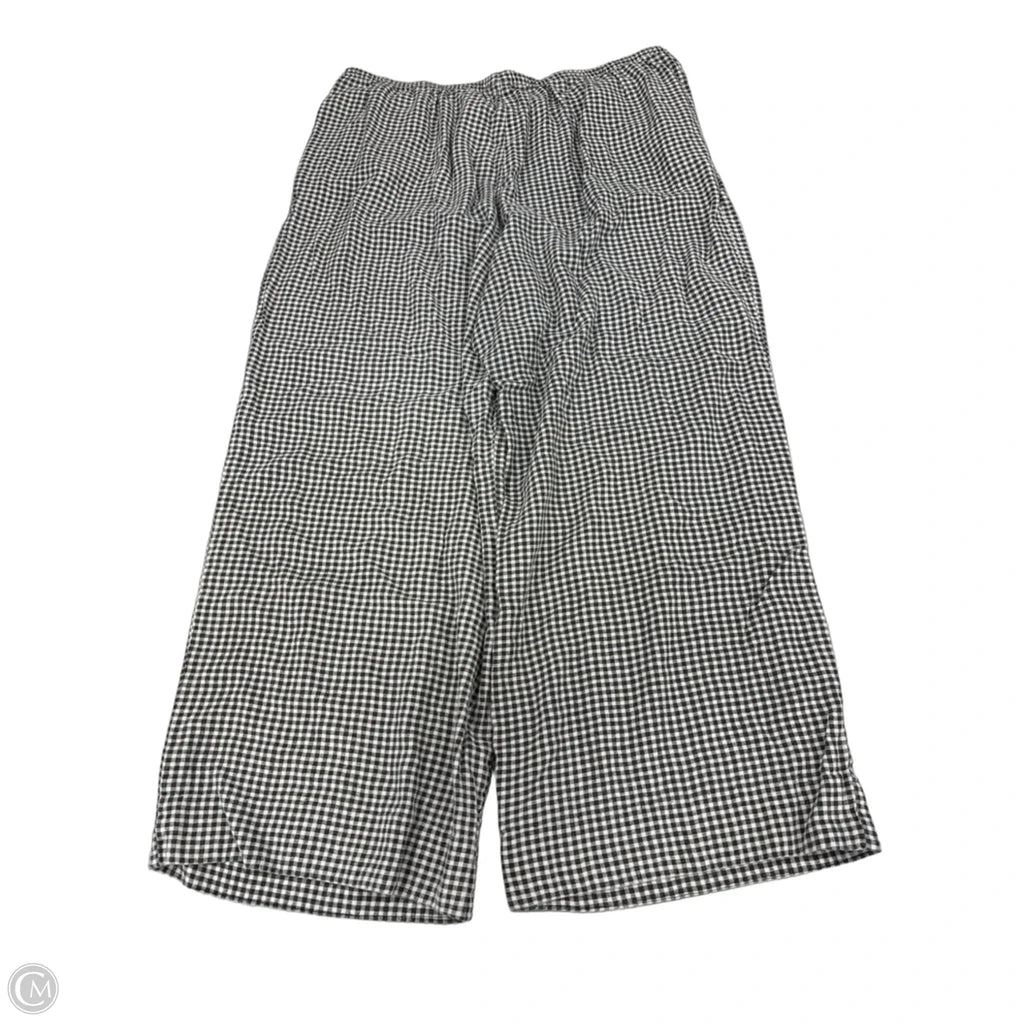 Pants Linen By A New Day In Black & White, Size: 16