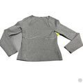 Top Long Sleeve By Abercrombie And Fitch In Grey, Size: L