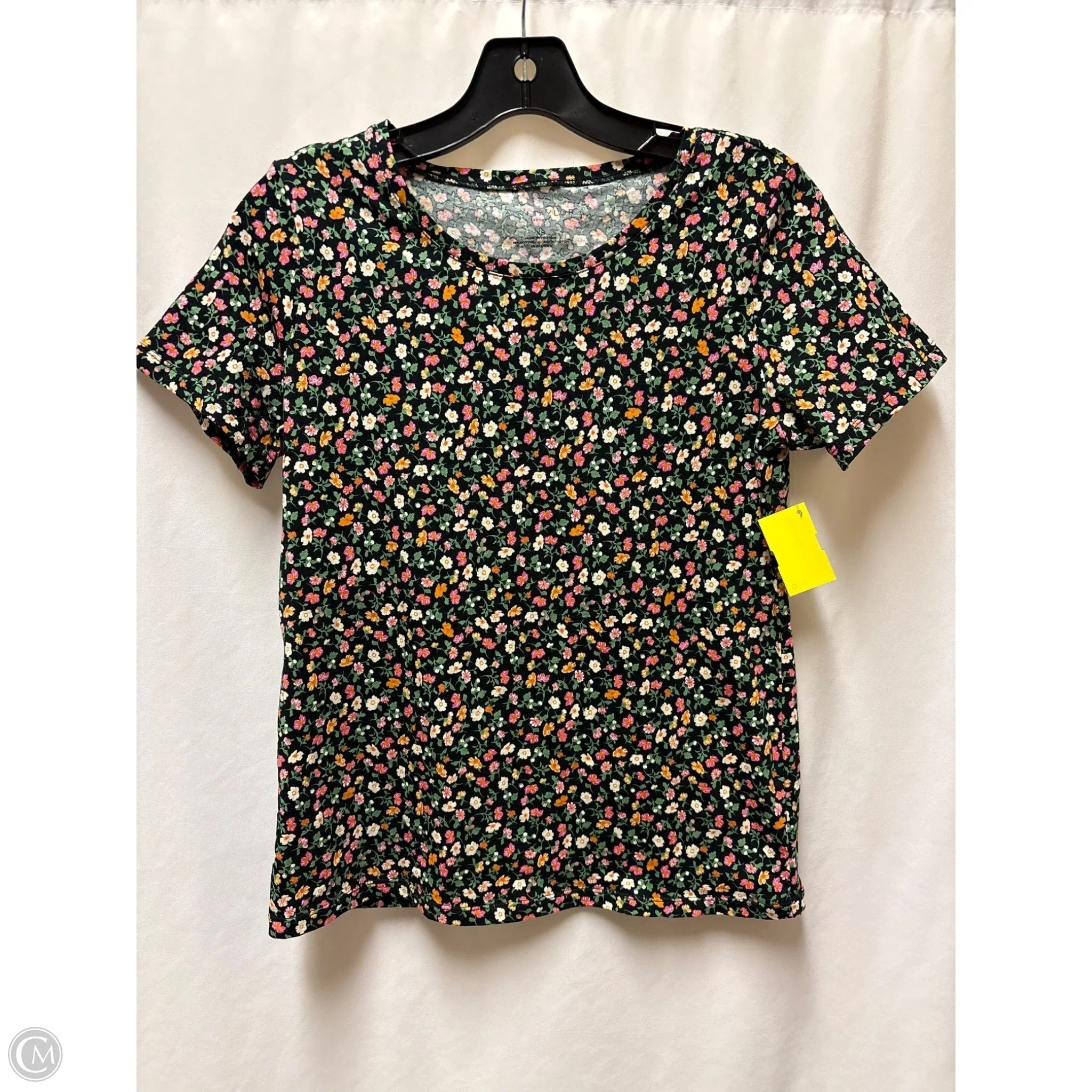 Top Short Sleeve By Ann Taylor In Floral Print, Size: Xs