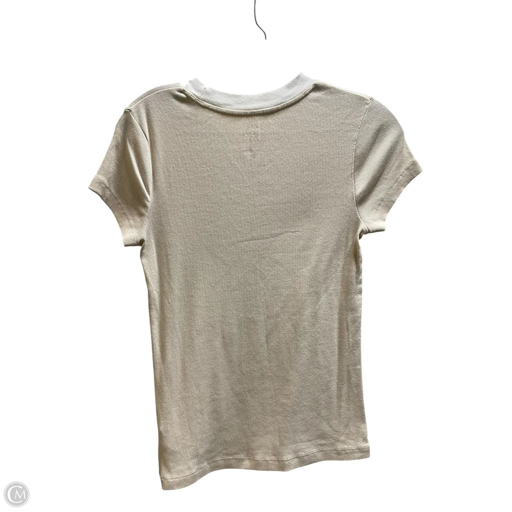 Top Short Sleeve By A New Day In Tan, Size: S