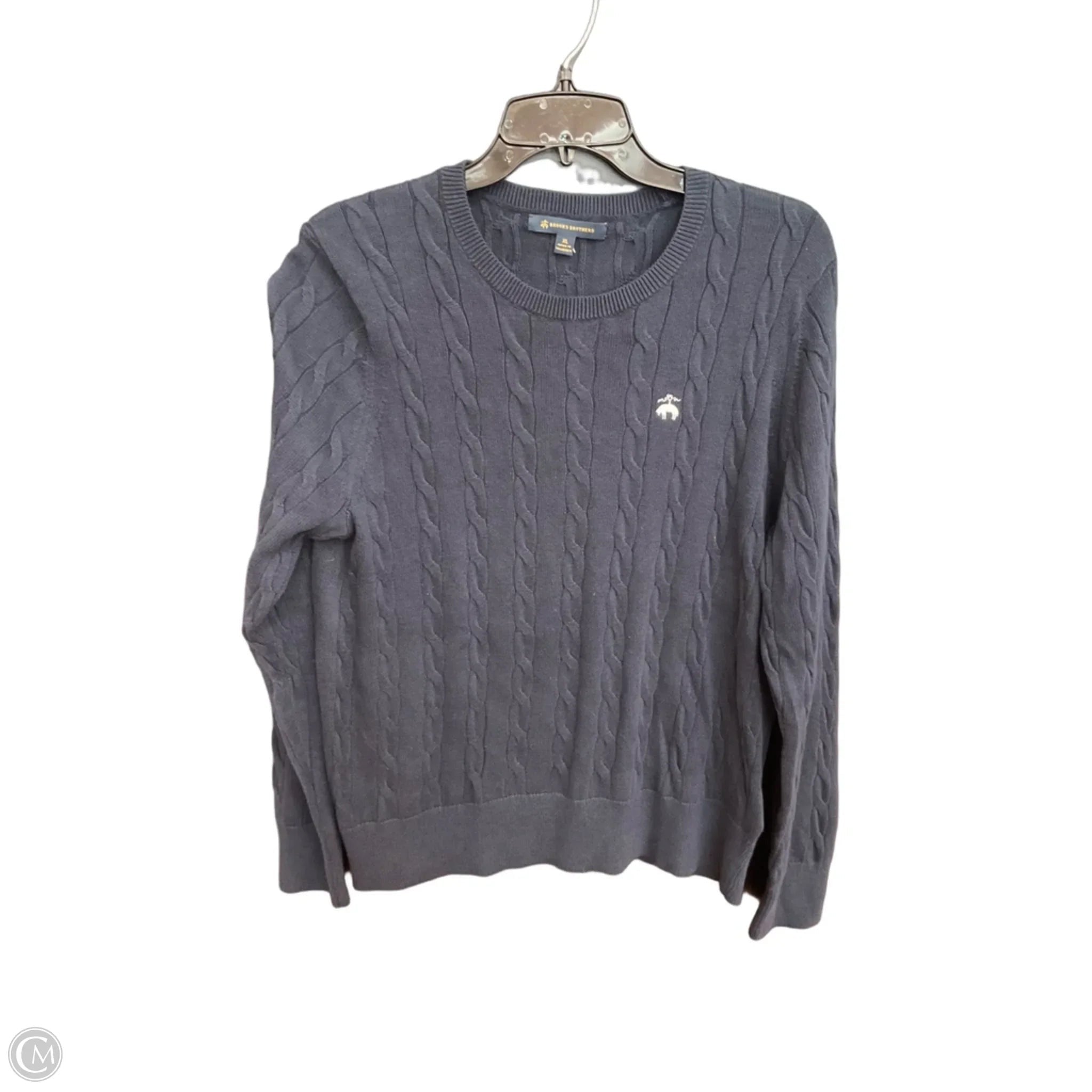 Sweater By Brooks Brothers In Navy, Size: Xl