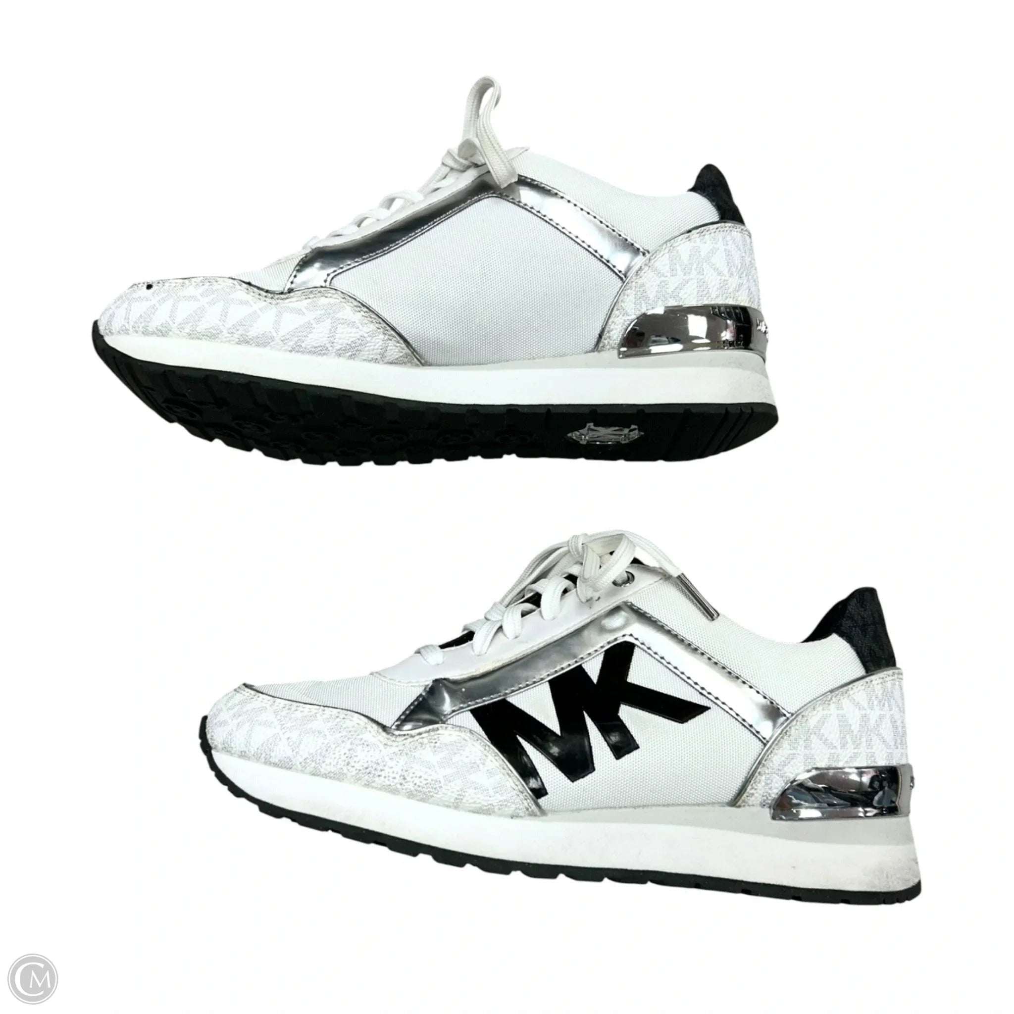 Shoes Designer By Michael By Michael Kors In Black & White, Size: 7.5