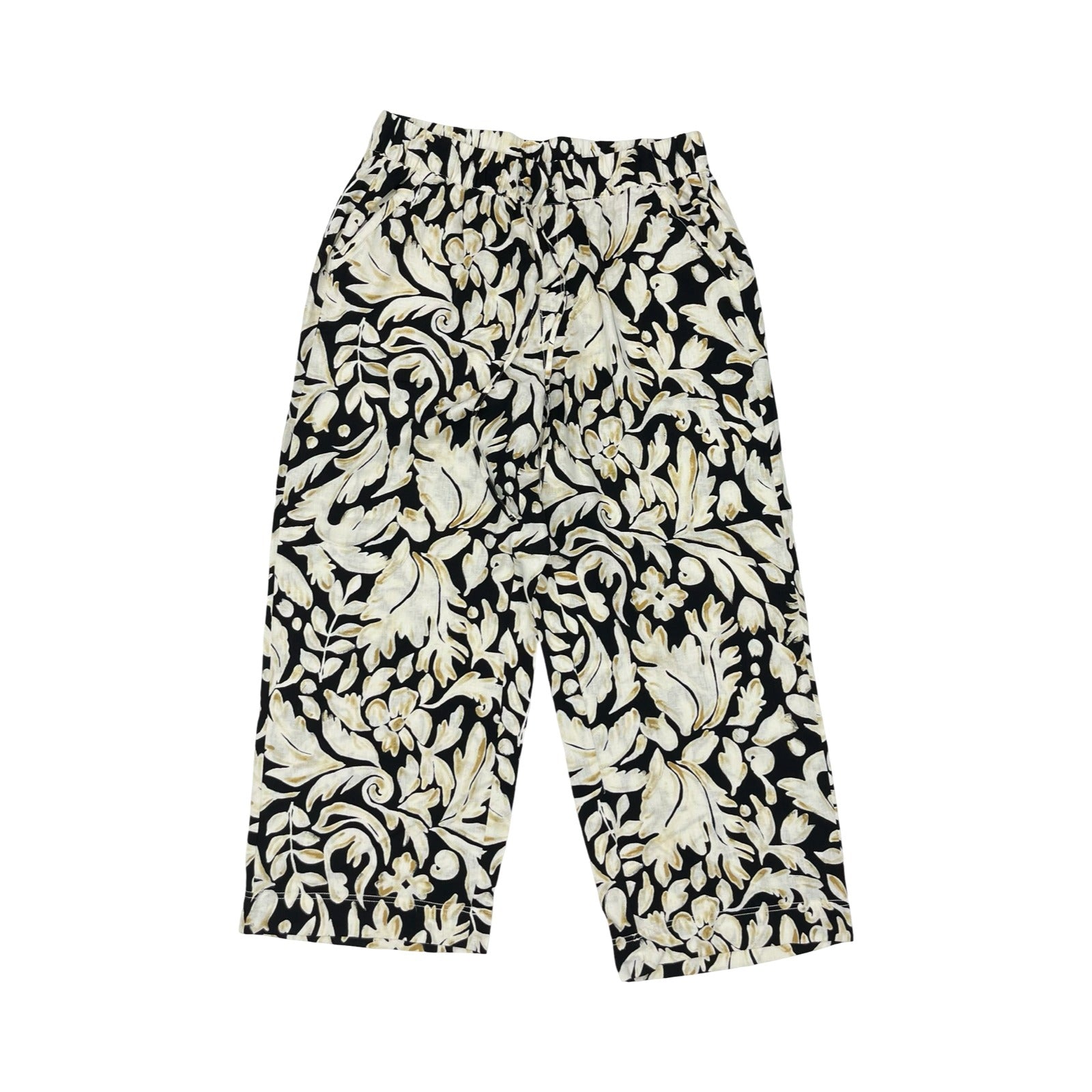 Pants Wide Leg By Lane Bryant In Black & Yellow, Size:16