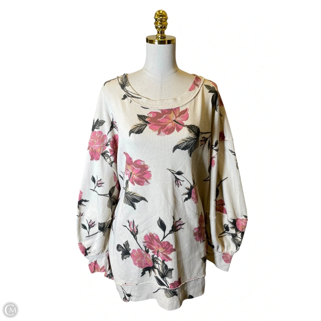 Sweater By Torrid In Floral Print, Size: 2x