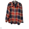 Top Long Sleeve By Grace & Lace In Blue & Red, Size: M