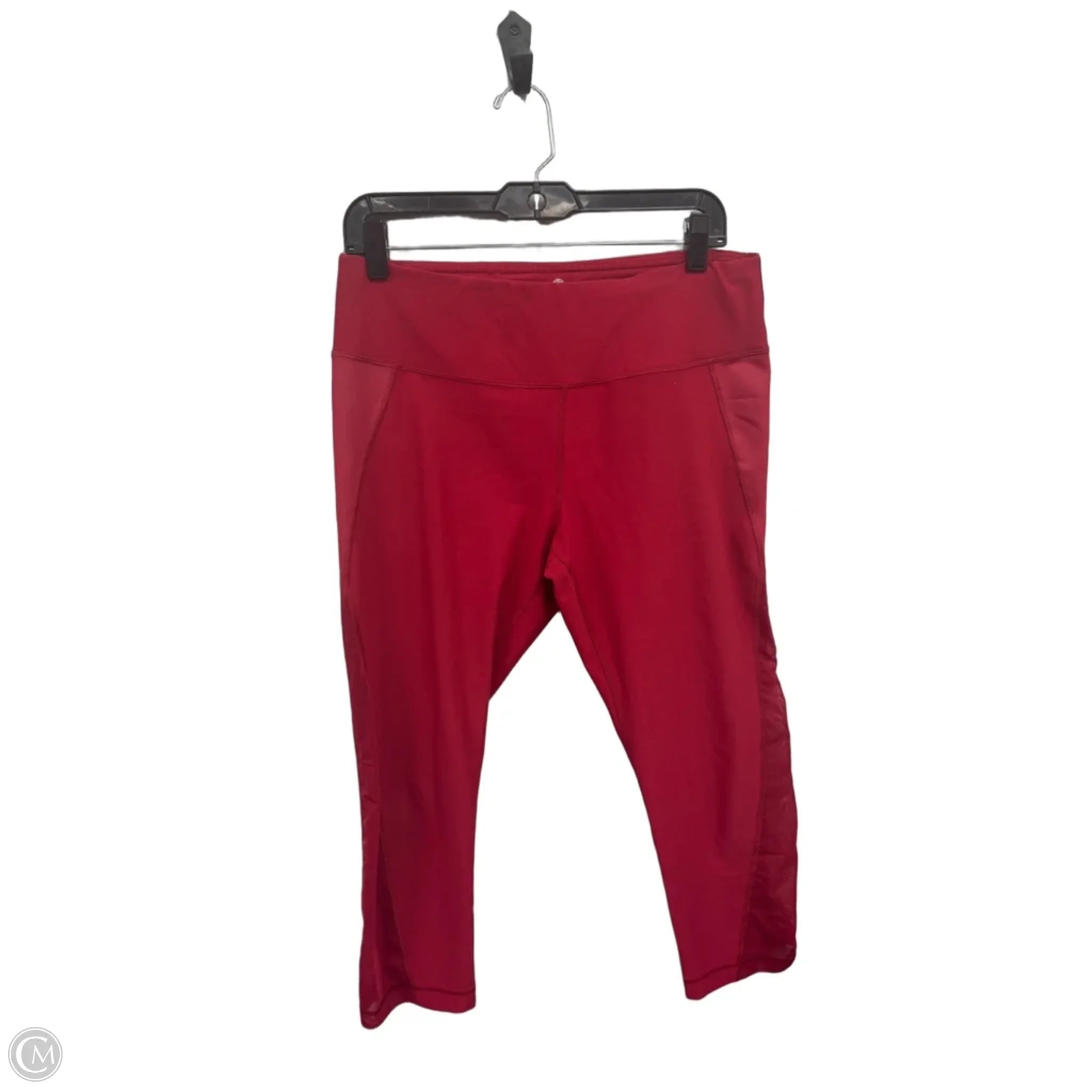 Athletic Capris By 90 Degrees By Reflex In Red, Size: Xl