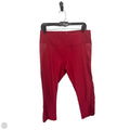 Athletic Capris By 90 Degrees By Reflex In Red, Size: Xl