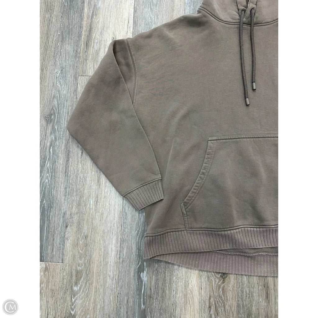 Sweatshirt Hoodie By Zara In Brown, Size: L