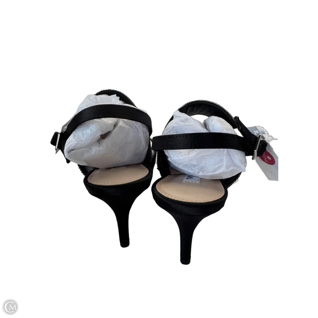 Shoes Heels Stiletto By Nina In Black & Silver, Size: 8