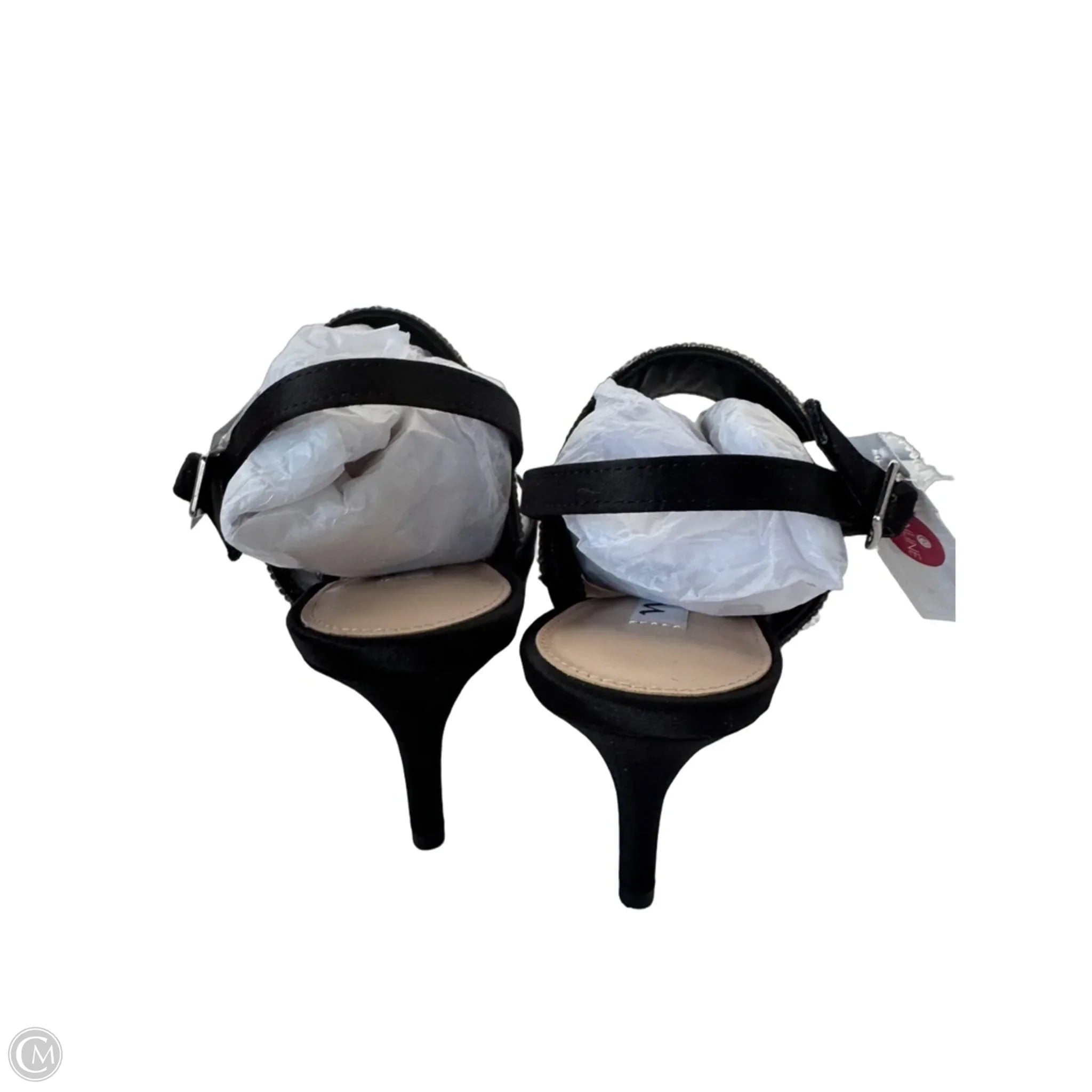 Shoes Heels Stiletto By Nina In Black & Silver, Size: 8