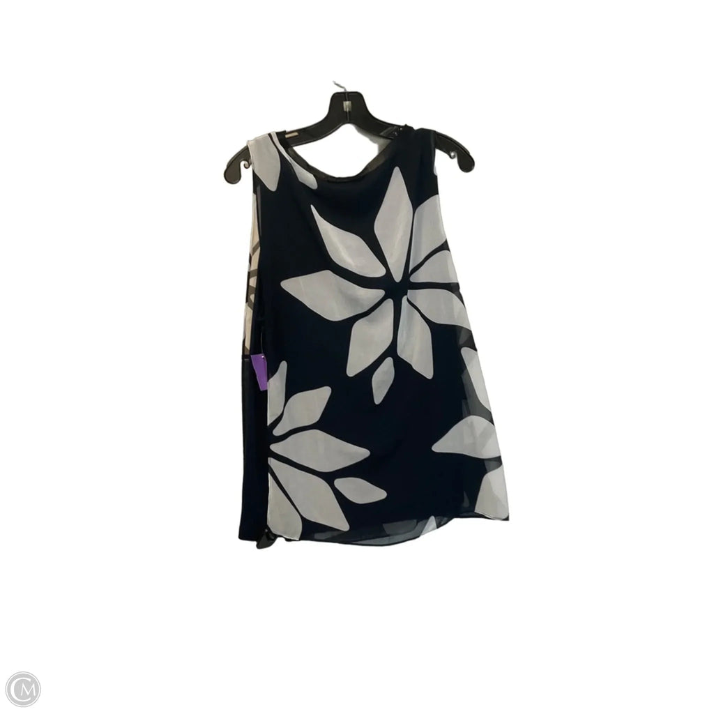 Top Sleeveless By Ellen Tracy In Blue, Size: Xl