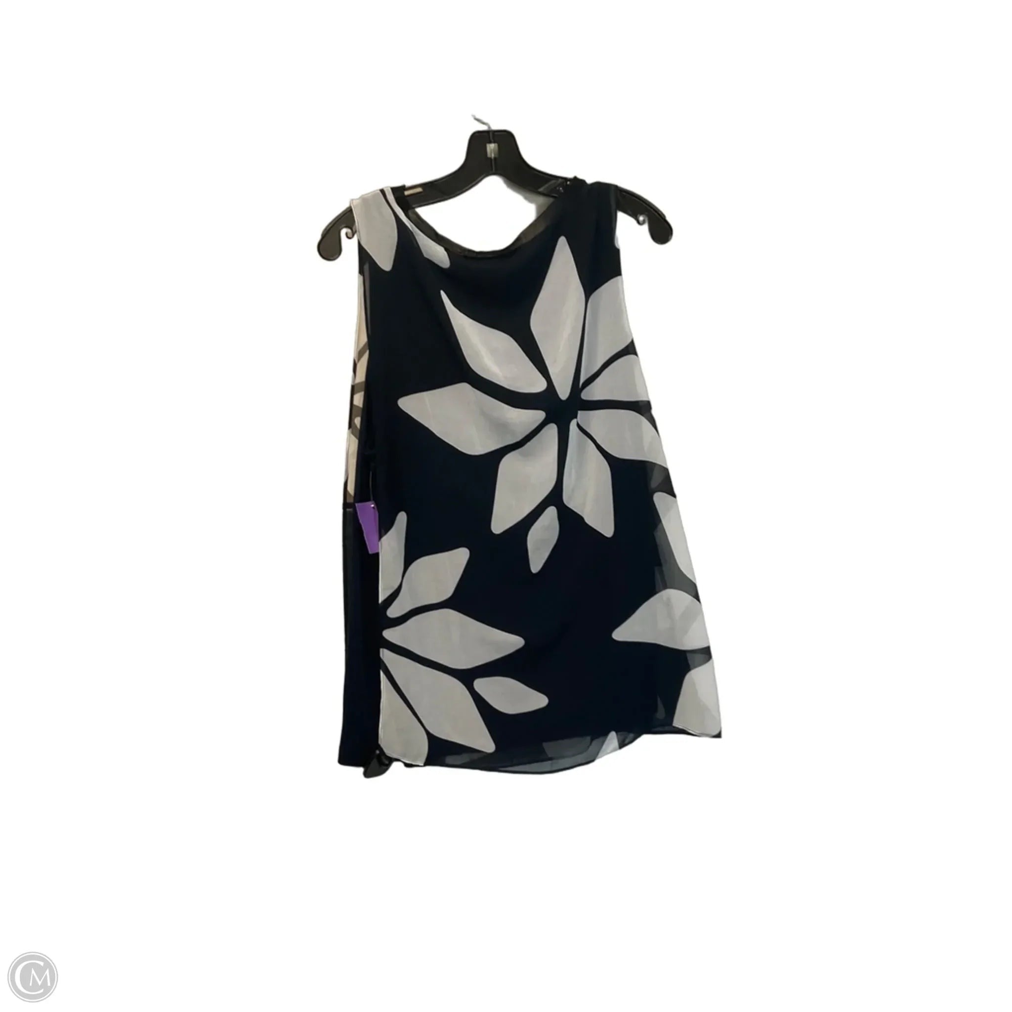 Top Sleeveless By Ellen Tracy In Blue, Size: Xl