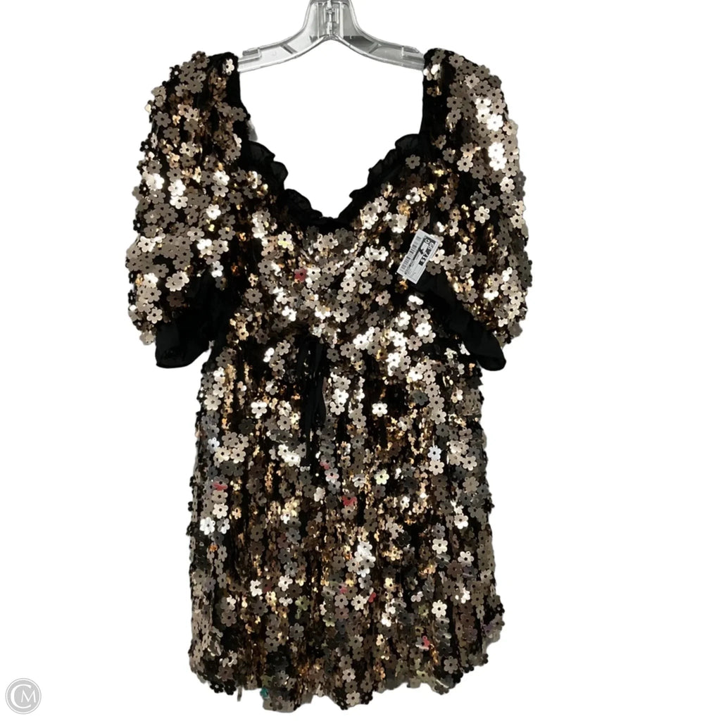 Dress Party Short By Buddy Love In Gold, Size: L
