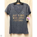 Top Short Sleeve By Nfl In Blue, Size: S