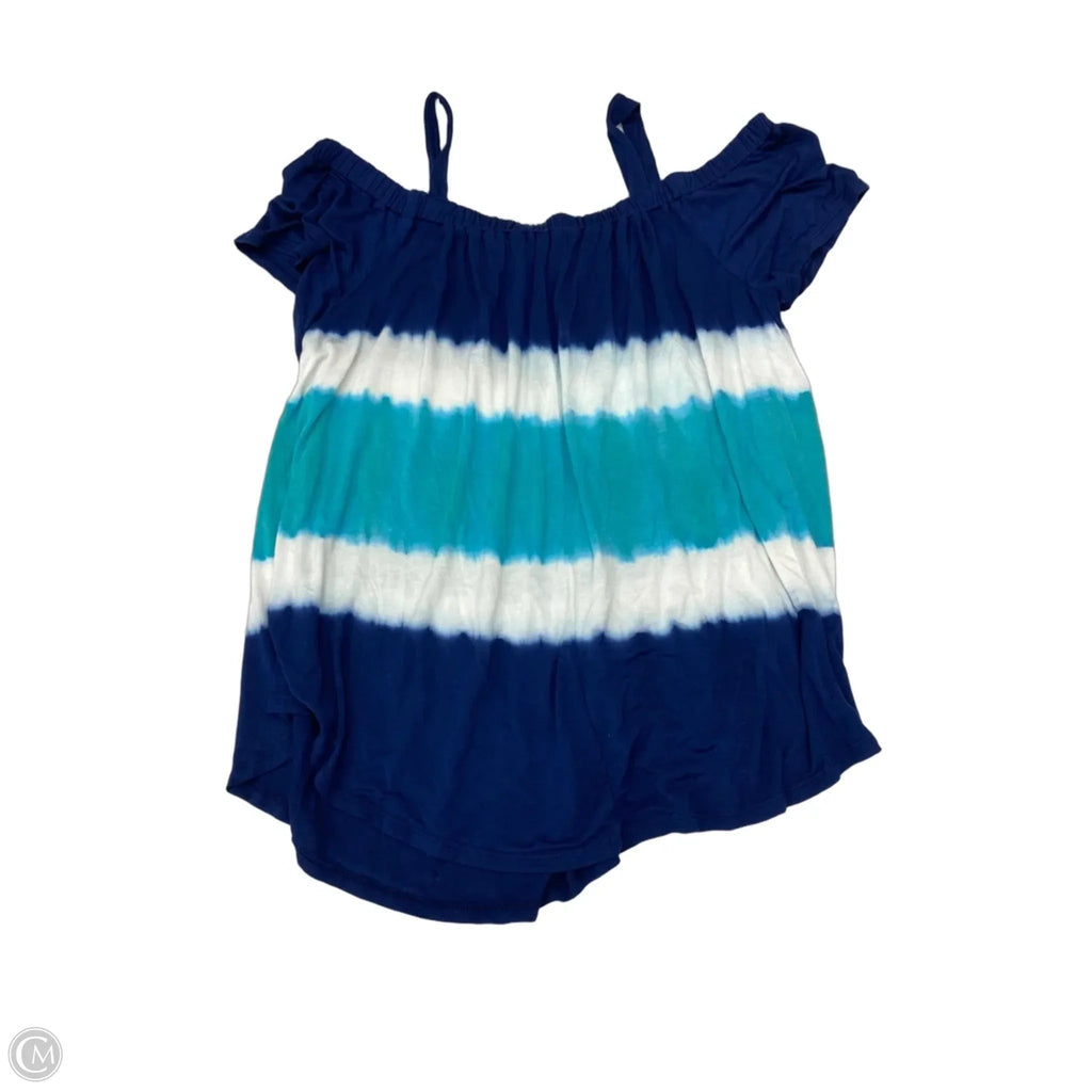 Top Short Sleeve By Lane Bryant In Blue, Size: 2x