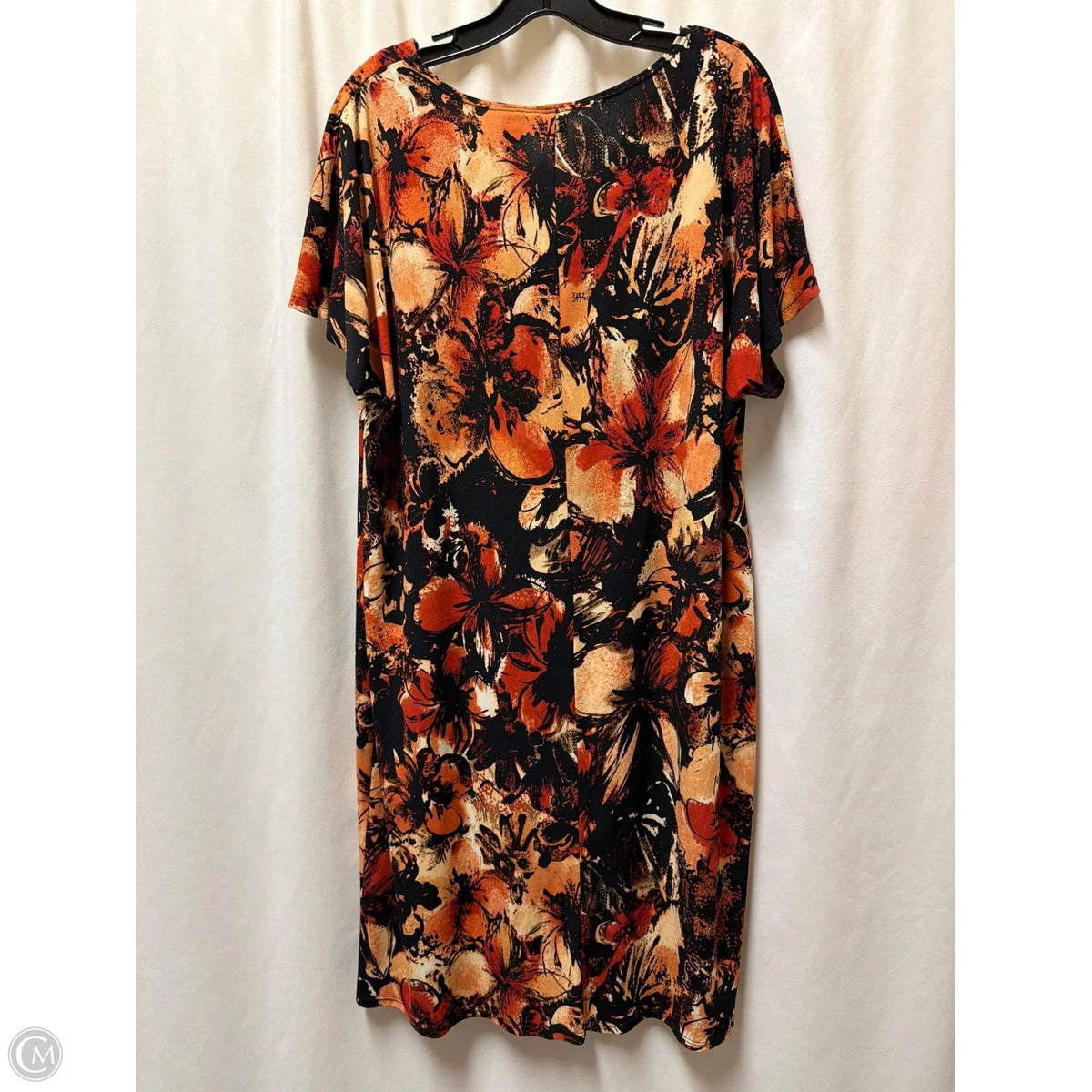 Dress Casual Midi By Cato In Orange, Size: 3x