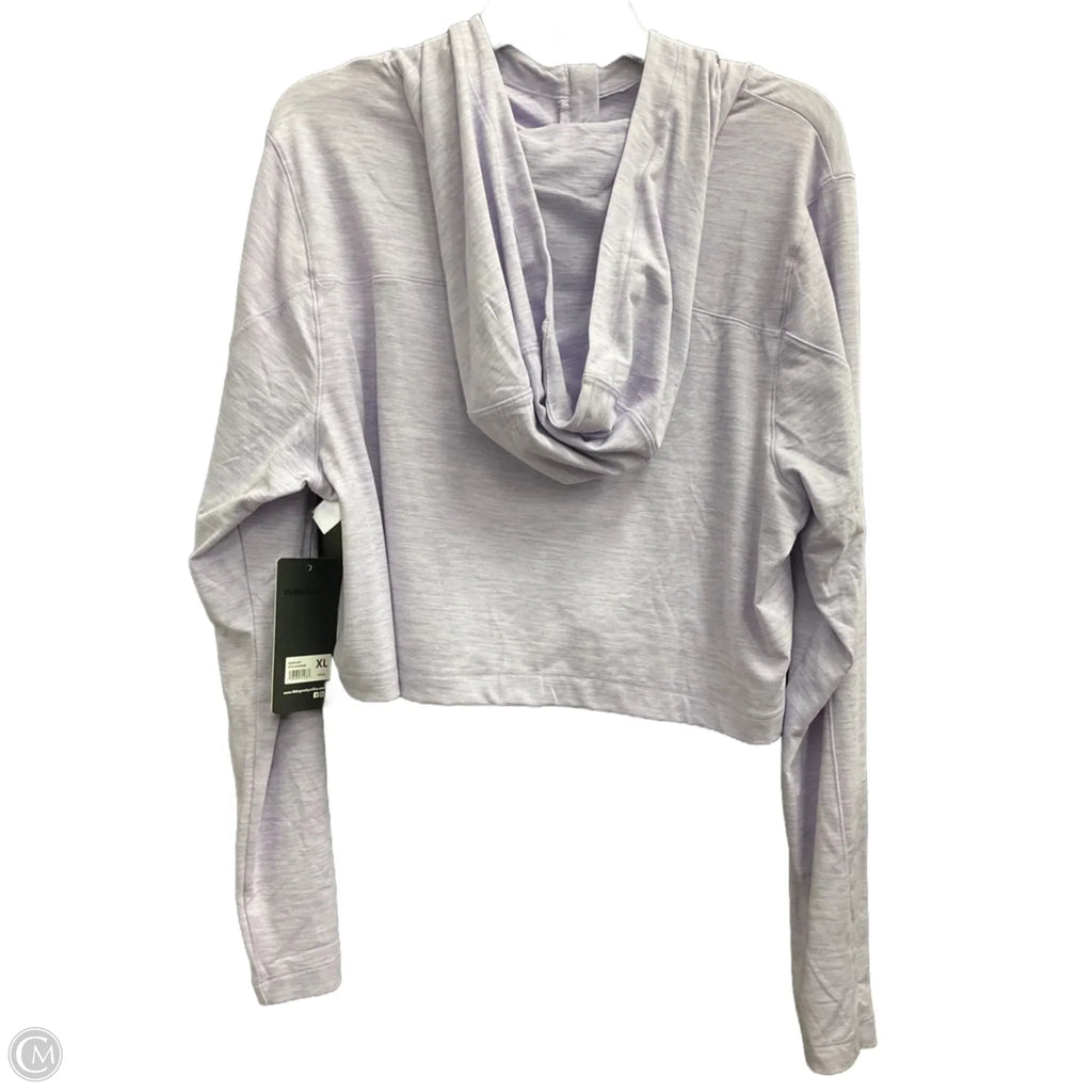 Athletic Top Long Sleeve Hoodie By 90 Degrees By Reflex In Purple, Size: Xl