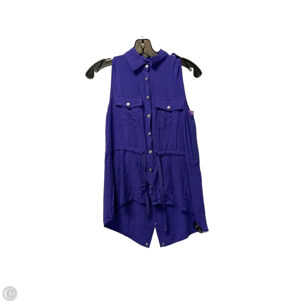 Top Sleeveless Basic By Armani Exchange In Purple, Size: Xs