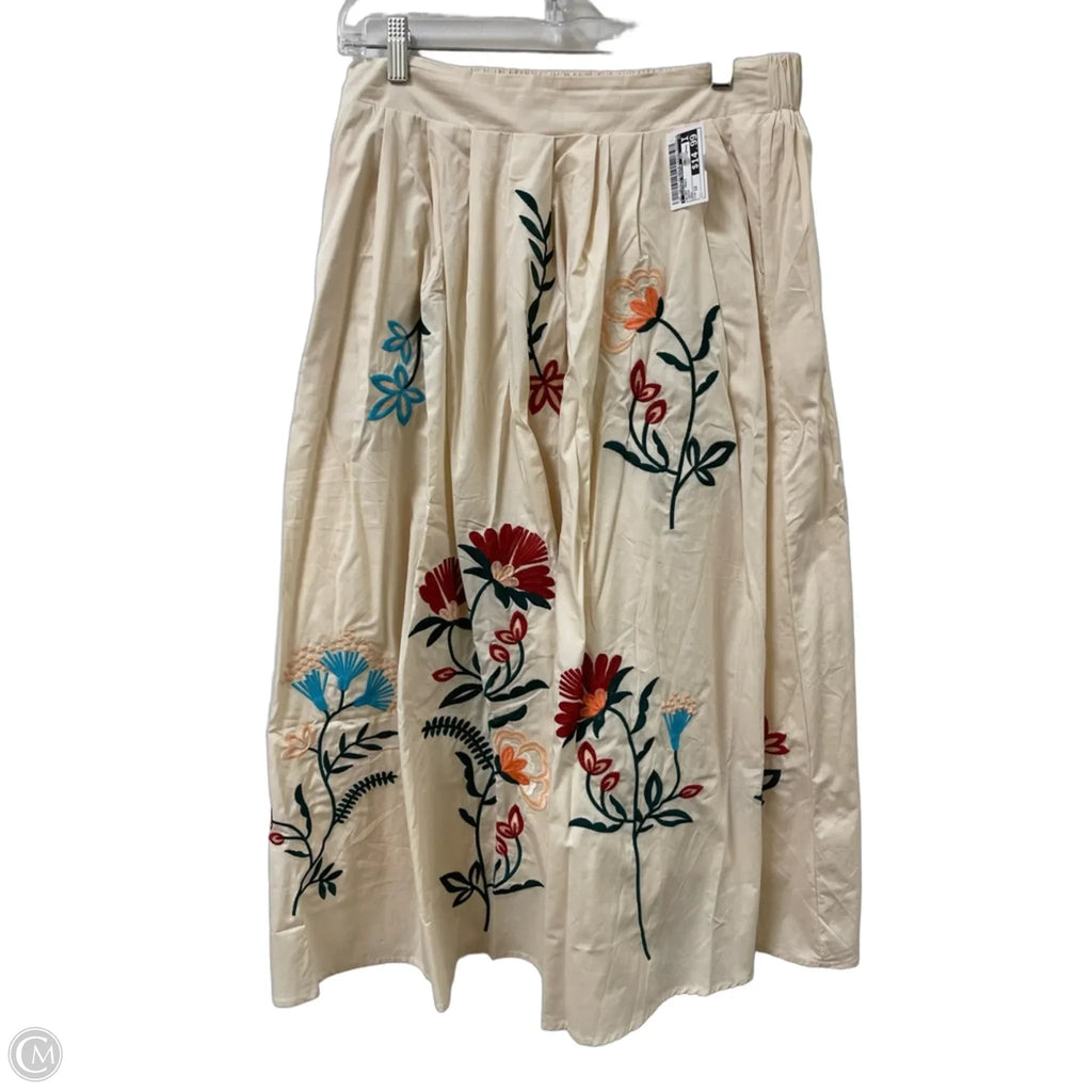 Skirt Maxi By Clothes Mentor In Cream, Size: 12