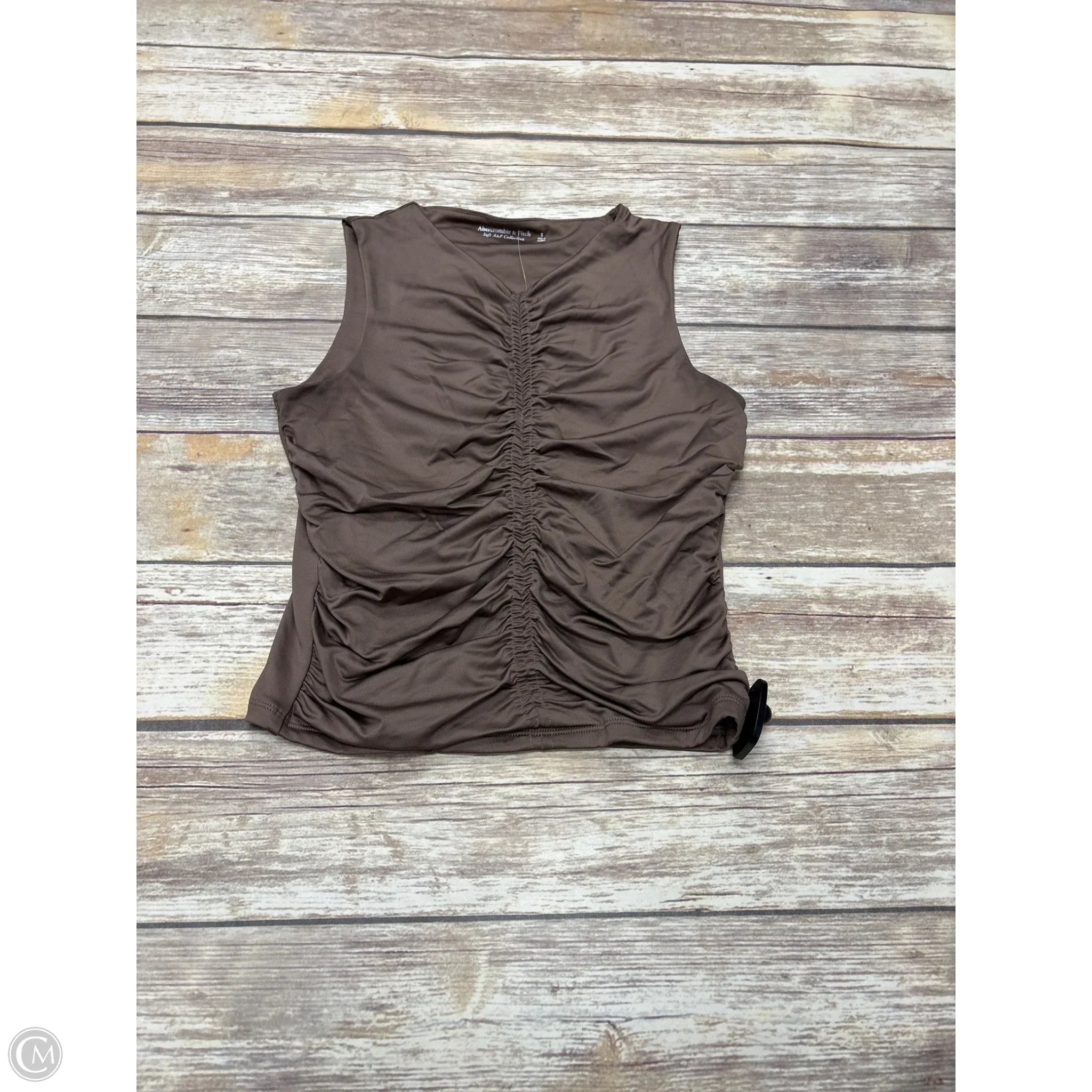 Top Sleeveless By Abercrombie And Fitch In Brown, Size: S