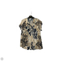 Top Sleeveless By Cato In Blue & Tan, Size: 18