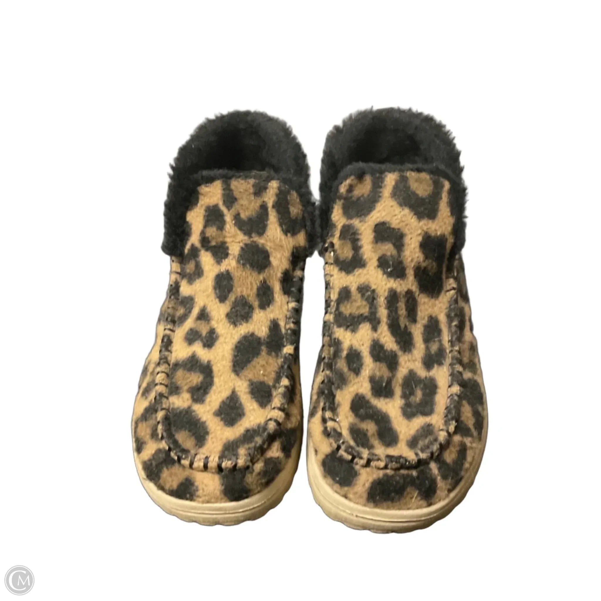 Shoes Flats By Hey Dude In Leopard Print, Size: 6