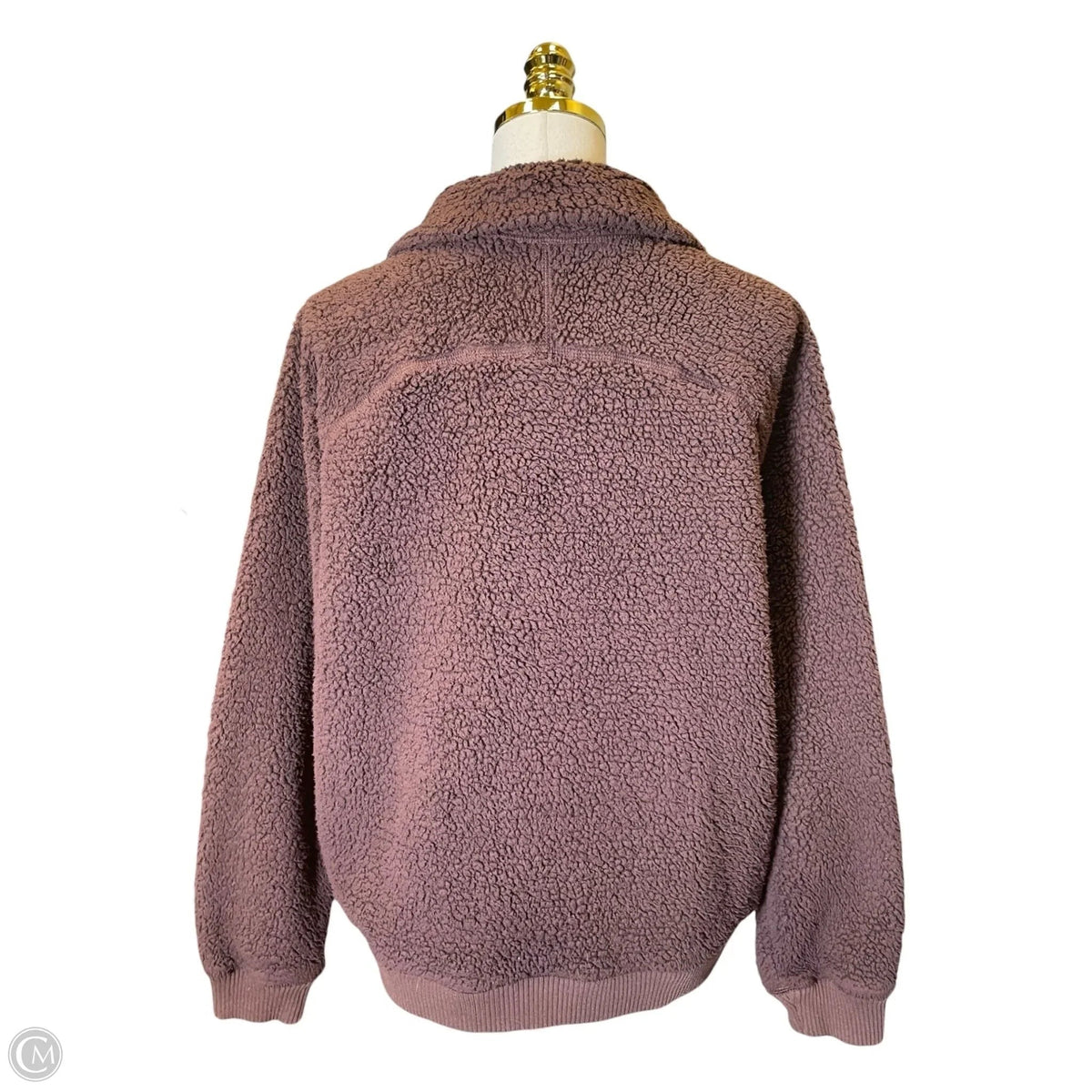 Jacket Faux Fur & Sherpa By Athleta In Brown, Size: M