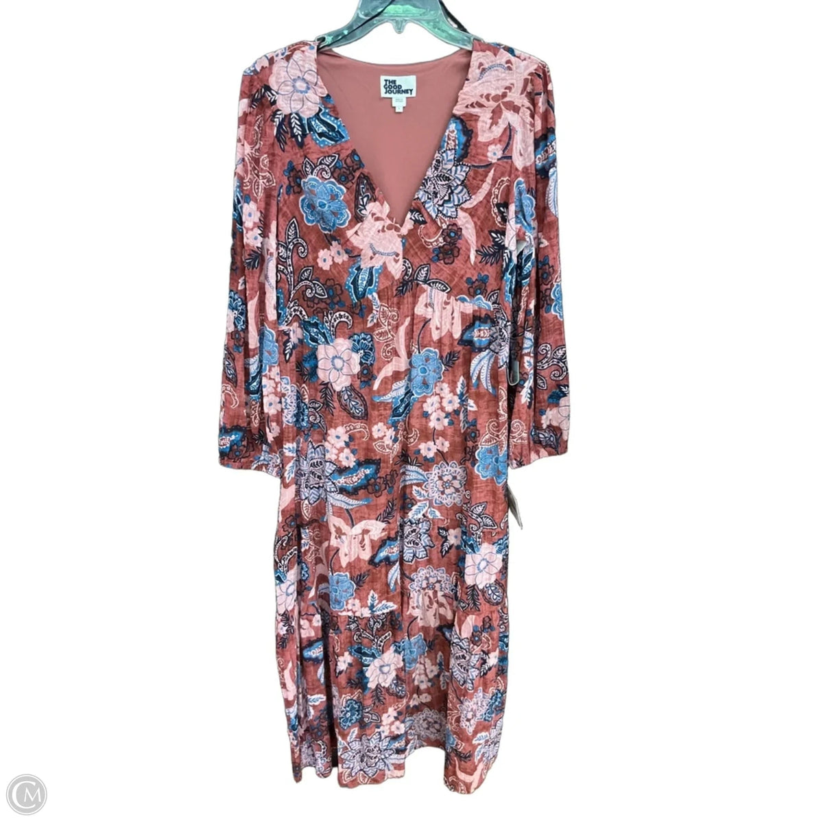 Dress Casual Maxi By Cmb In Floral Print, Size: L