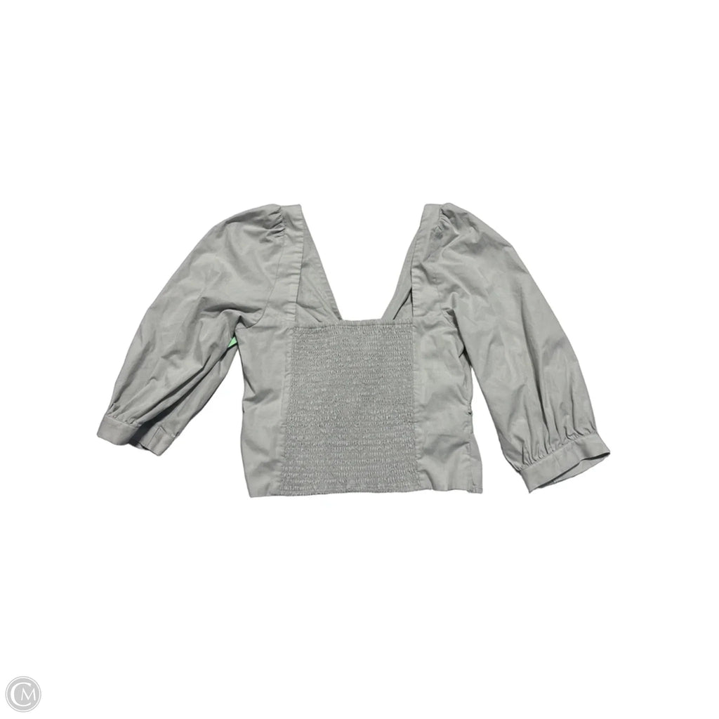 Top 3/4 Sleeve By Abercrombie And Fitch In Green, Size: M