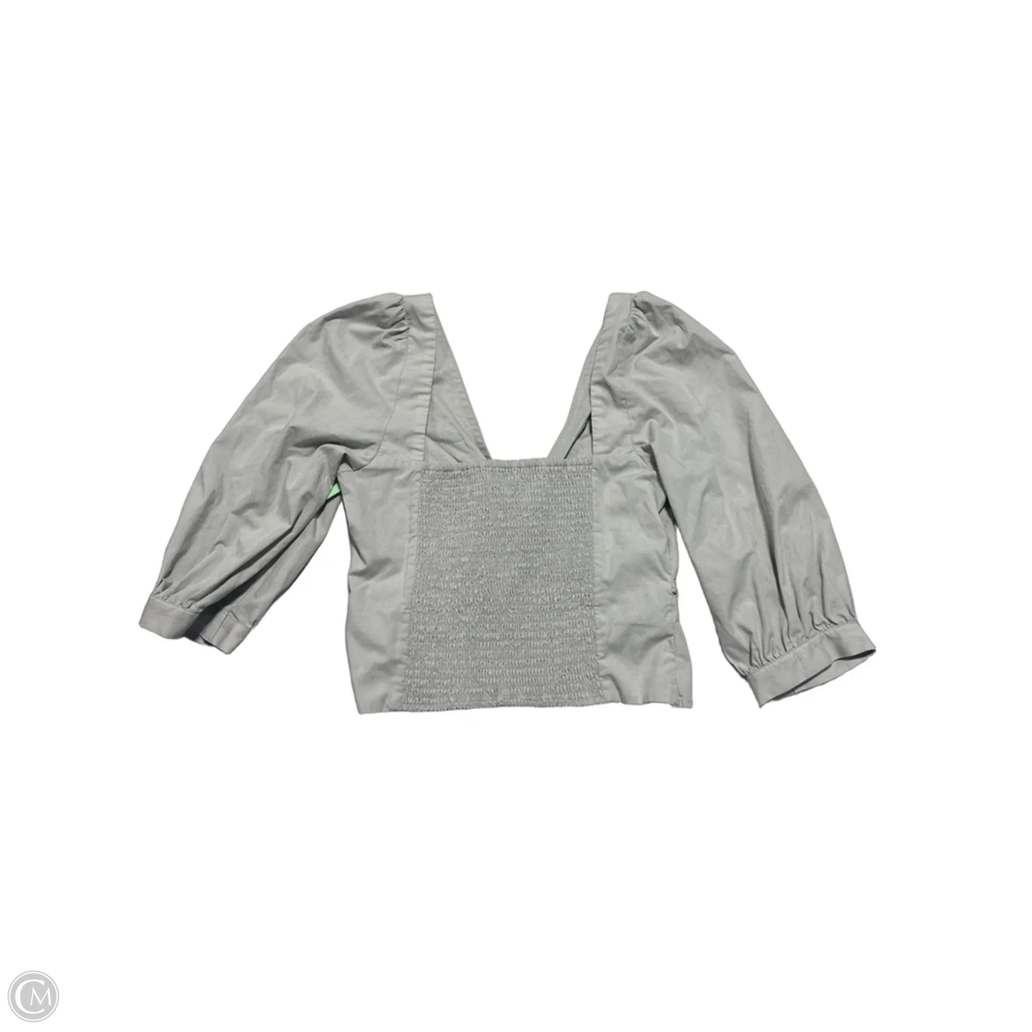 Top 3/4 Sleeve By Abercrombie And Fitch In Green, Size: M
