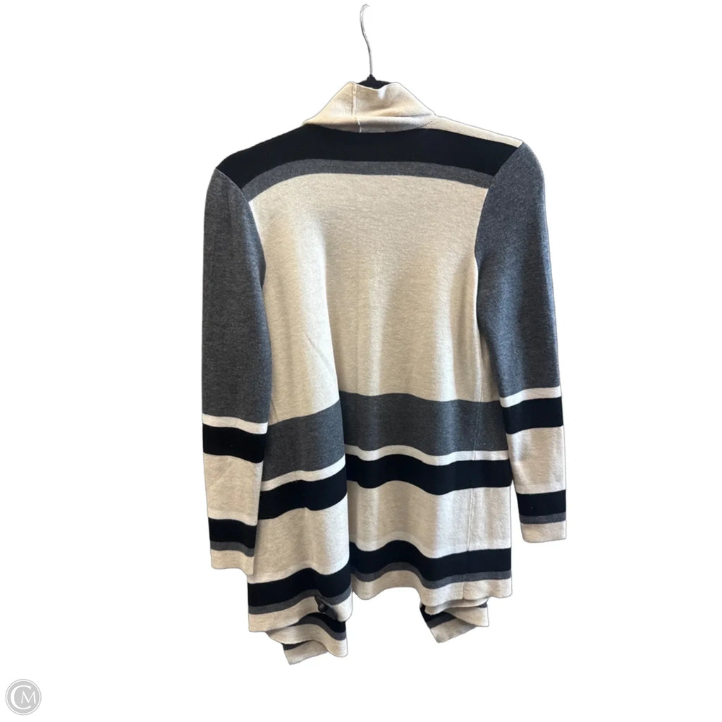 Cardigan By Loft In Cream & Grey, Size: Xs
