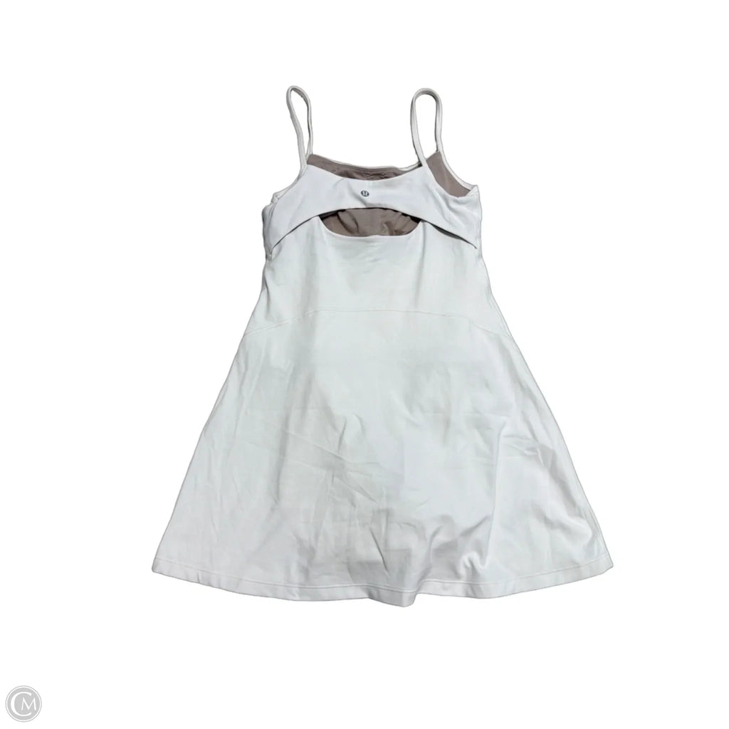 Athletic Dress By Lululemon In White, Size: S