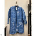 Jacket Puffer & Quilted By Pure Jill In Blue & White, Size: M