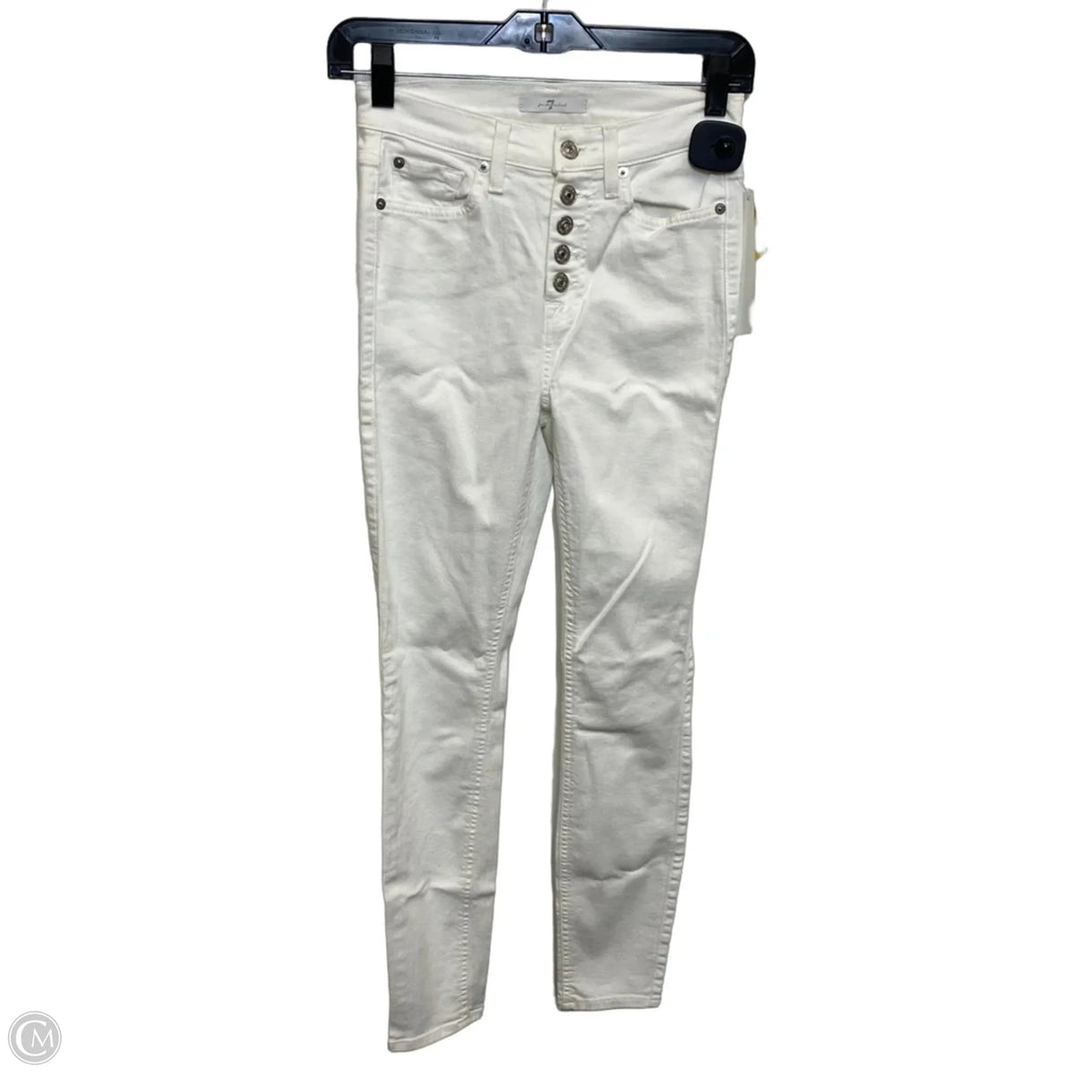 Jeans Designer By 7 For All Mankind In White, Size: Xxs