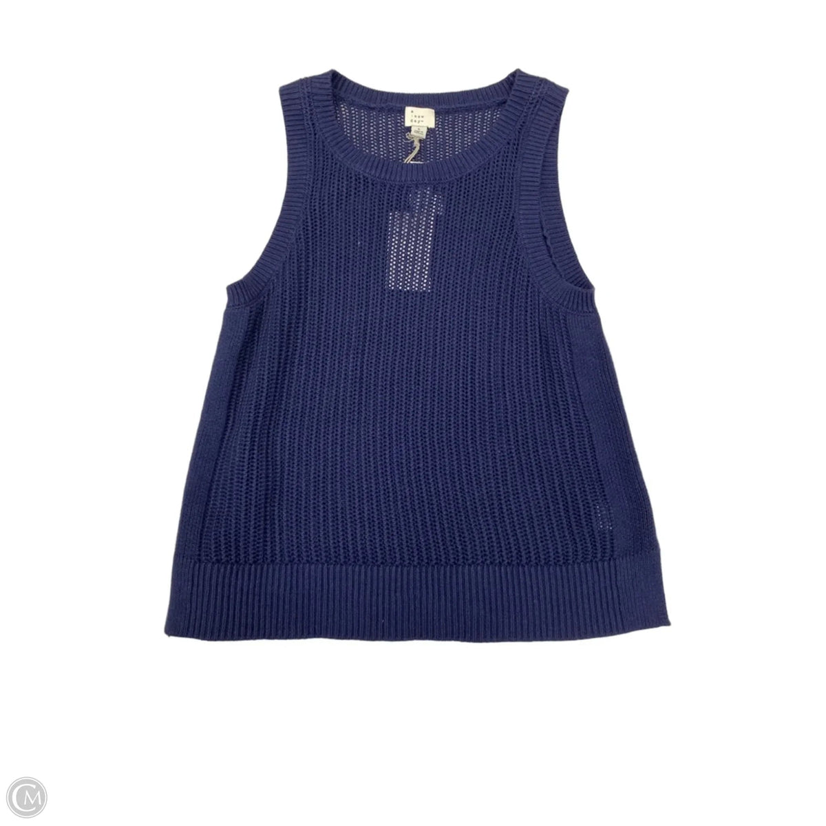 Top Sleeveless By A New Day In Navy, Size: L