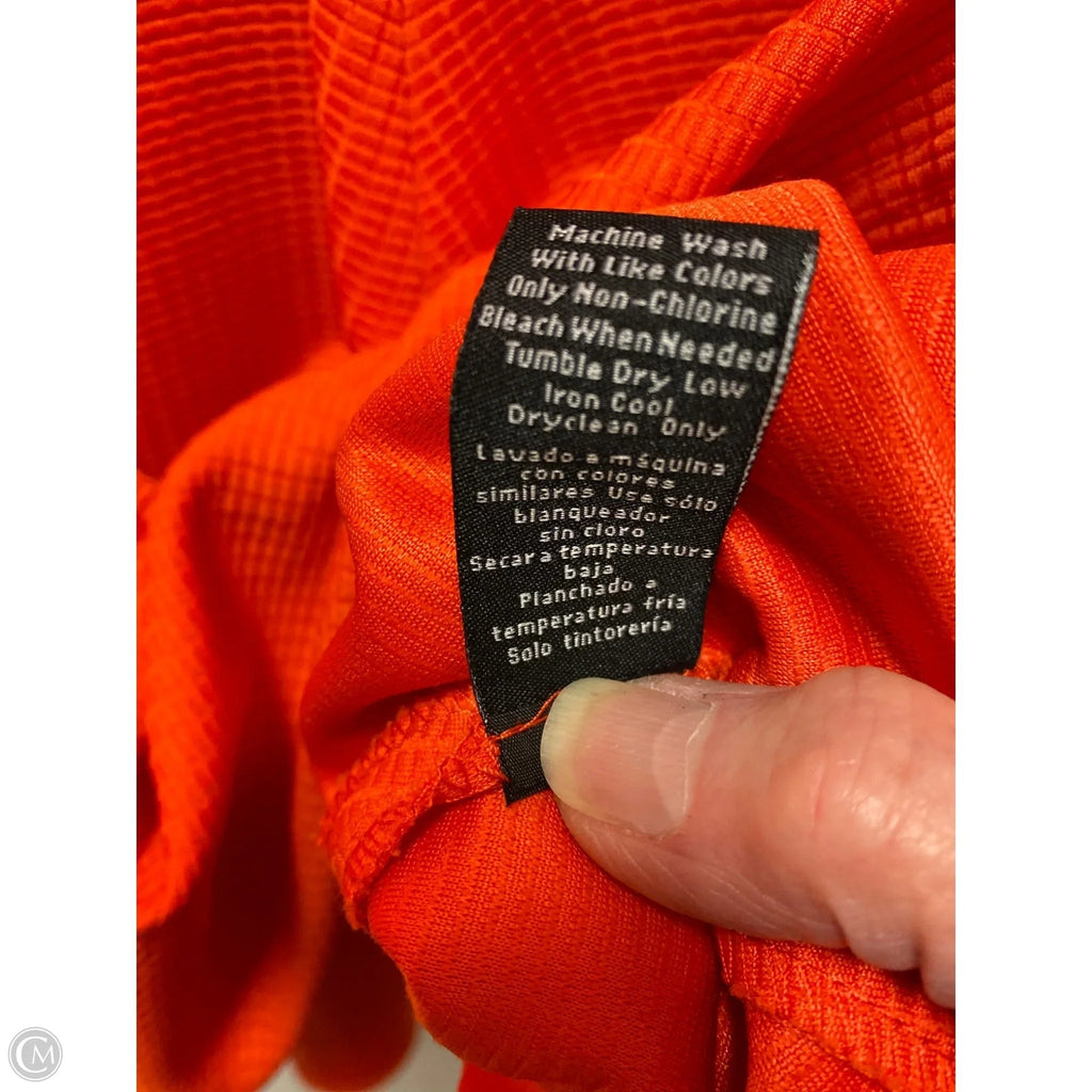 Dress Casual Midi By Sharagano In Orange, Size: L