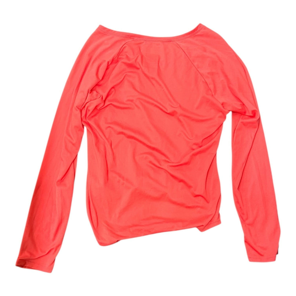 Athletic Top Ls Collar By The North Face In Orange, Size:M