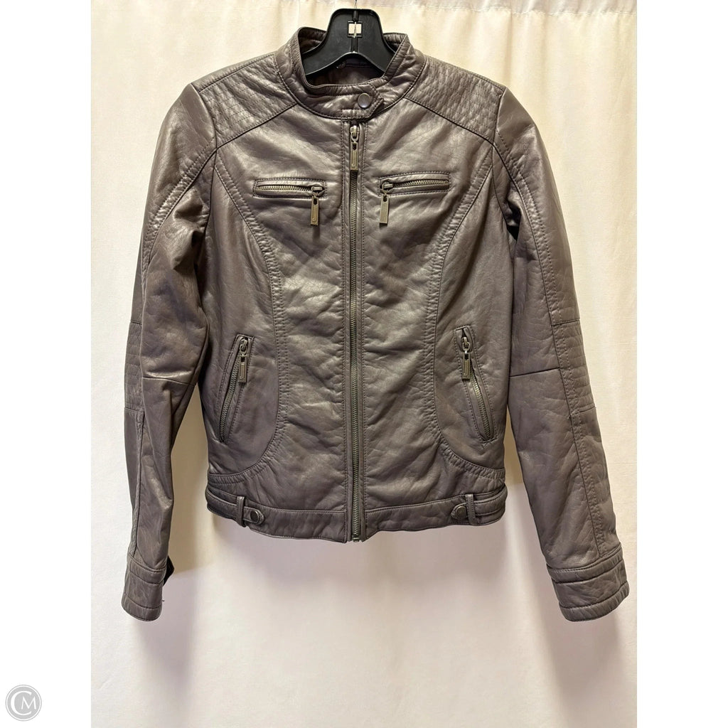 Jacket Moto By Jou Jou In Grey, Size: S