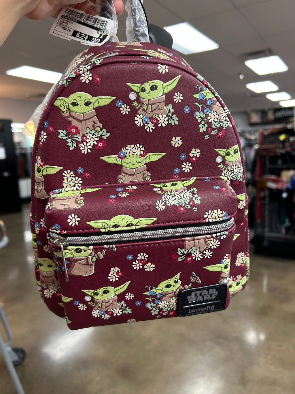 Backpack By Loungefly In Maroon, Size:Medium