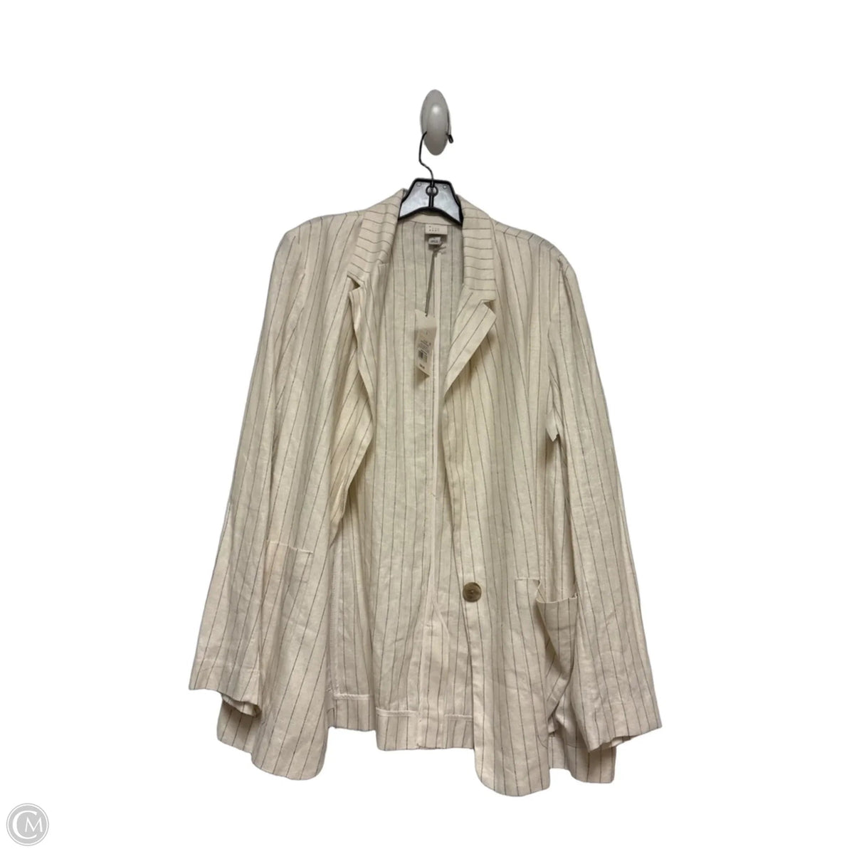 Blazer By A New Day In Striped Pattern, Size: L