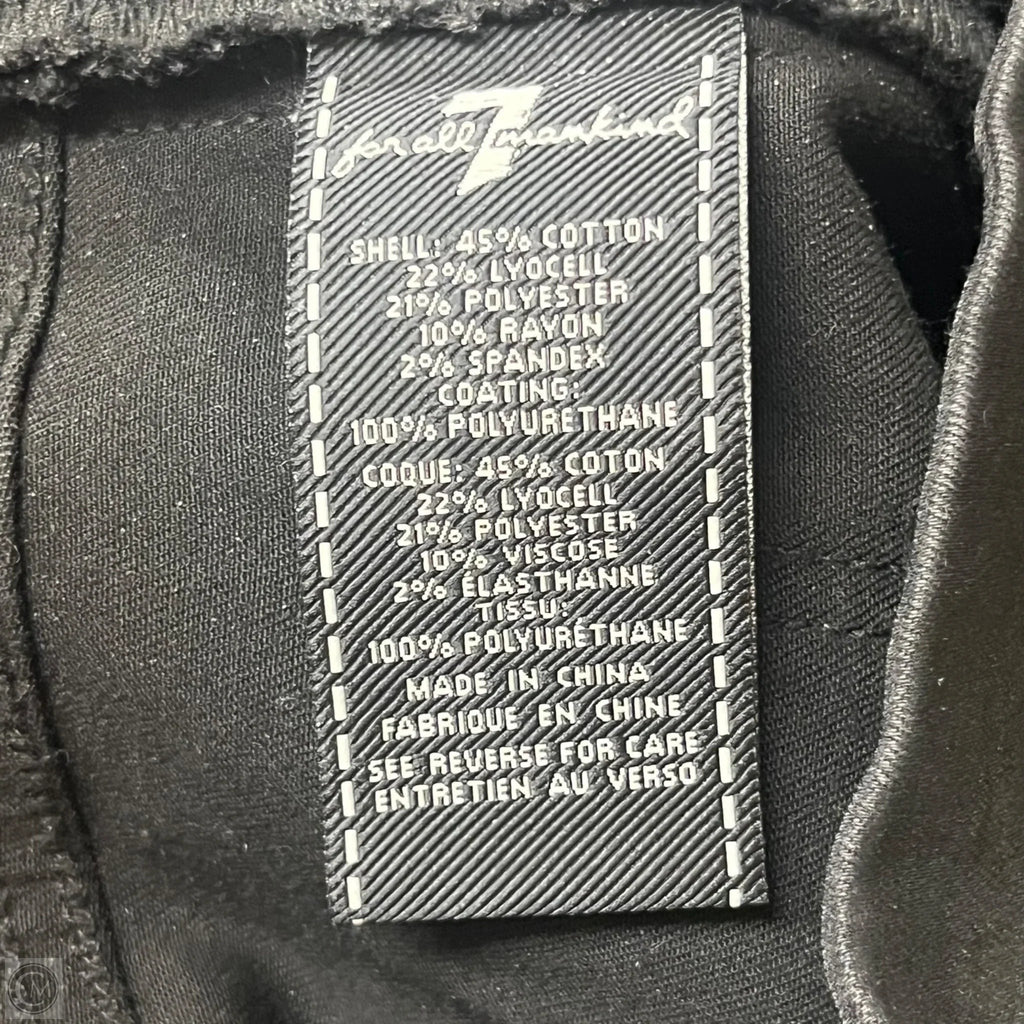 Jeans Skinny By 7 For All Mankind In Black, Size: 2
