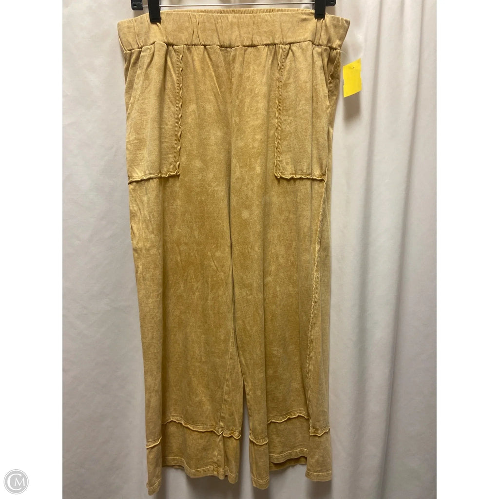 Pants Set 2pc By Logo In Yellow, Size: L