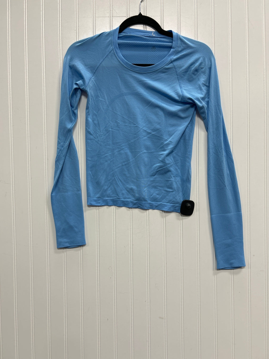 Athletic Top Ls Crewneck By Lululemon In Blue, Size:4