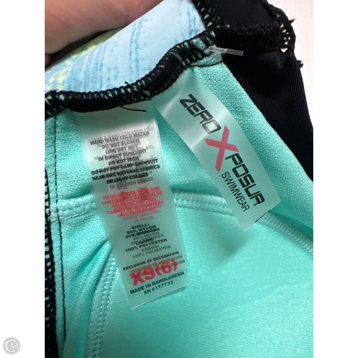 Swimsuit Top By Zero Xposure In Green, Size: Xs