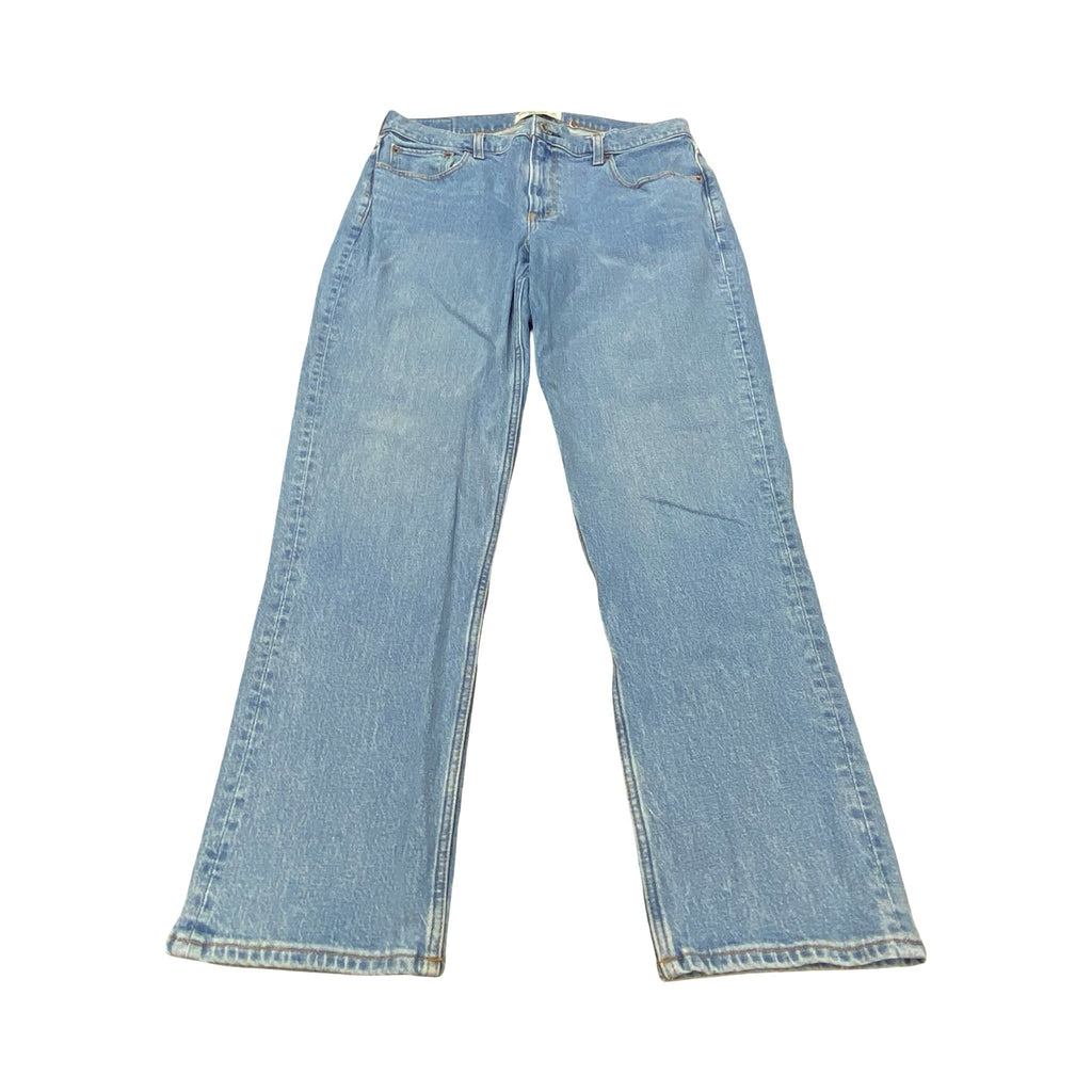 Jeans Straight By Abercrombie And Fitch In Blue, Size:12